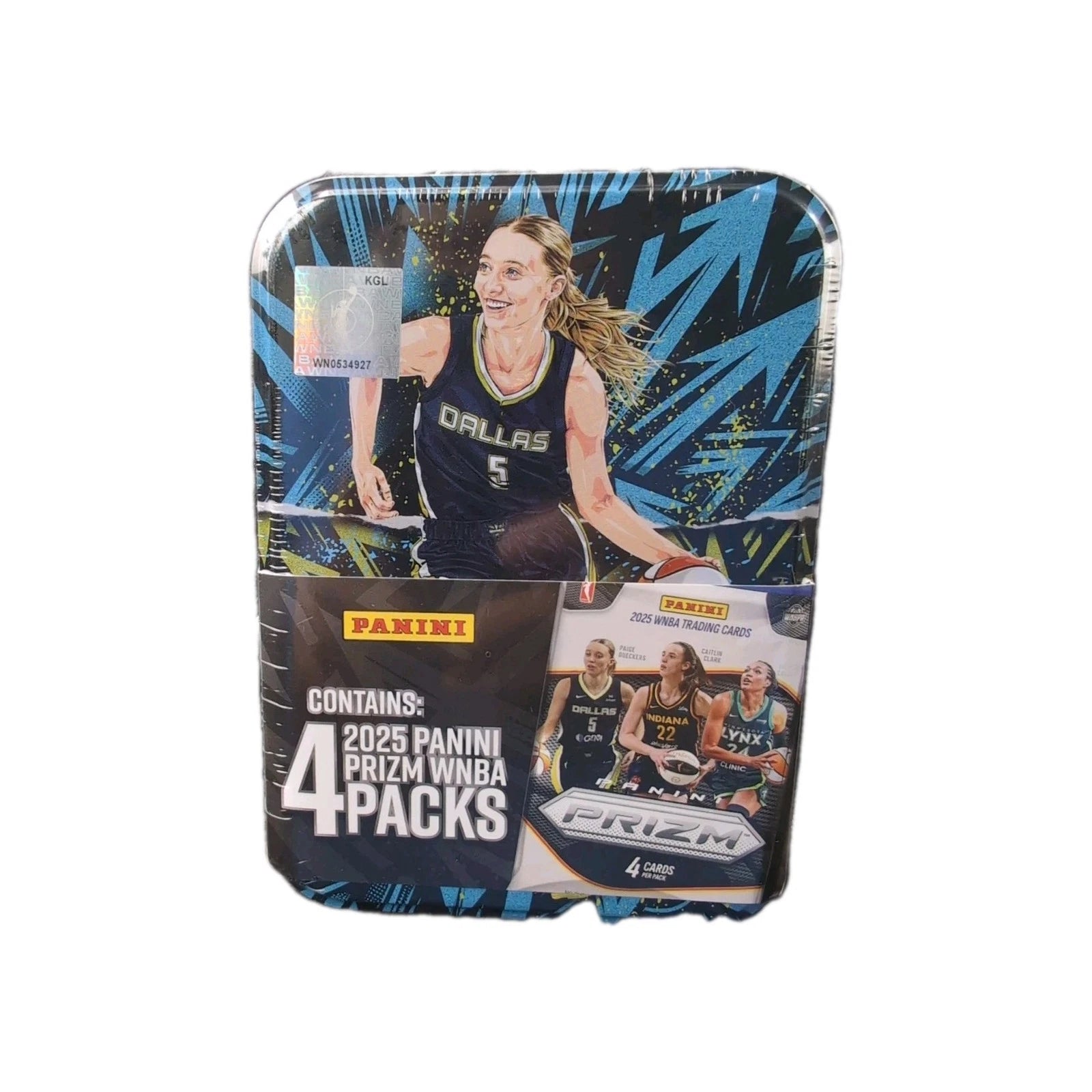 2025 Panini Prizm WNBA Paige Bueckers Collector Tin - 4 Packs - ROOKIE CHASE!