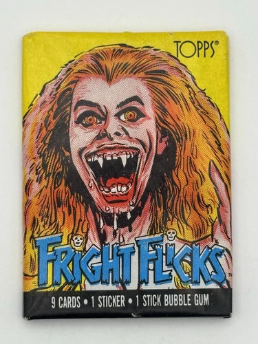 1988 Topps Fright Flicks Vampire Wax Pack 10 Cards