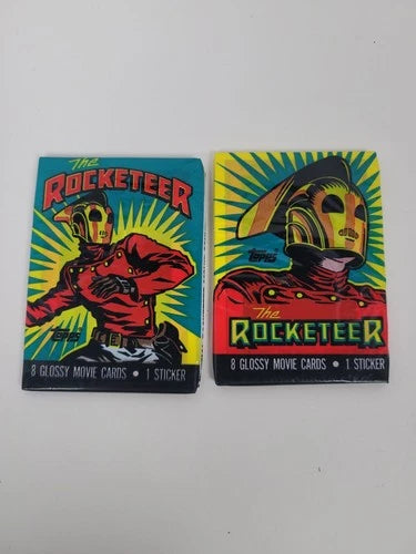 1991 Topps The Rocketeer Movie Sealed Pack 2 Wrapper Variations