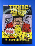1991 Topps Toxic High School Stickers Vomit Sick Wrapper Pack 1 Pack
