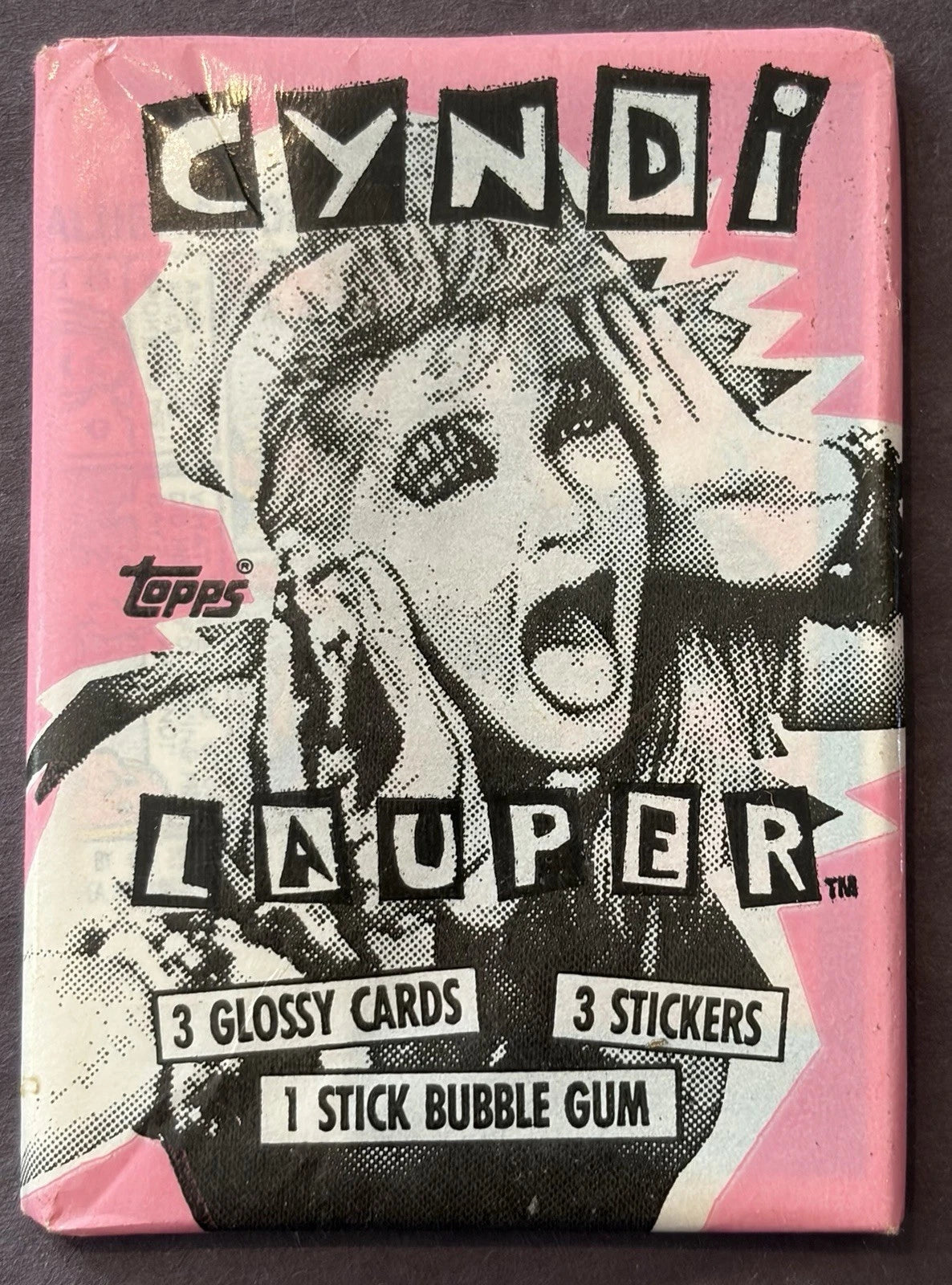 1985 Topps Cyndi Lauper Pop Music Unopened Vintage Wax Pack