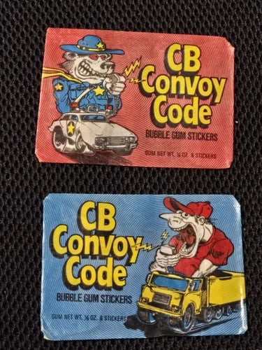 2 Packs - 1976 Fleer CB Convoy Code Unopened Pack Varation Set
