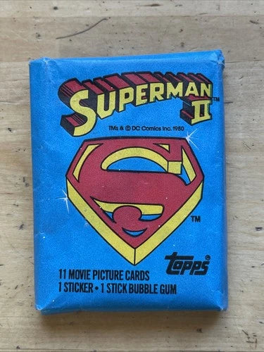 1980 Topps Superman II Sealed Wax Pack