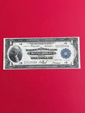 1918 $1 Large Size Federal Reserve Bank Note Minneapolis Fr. 734 Green Eagle
