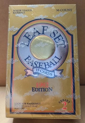 1992 Leaf Series 2 Sealed Box 36 Packs