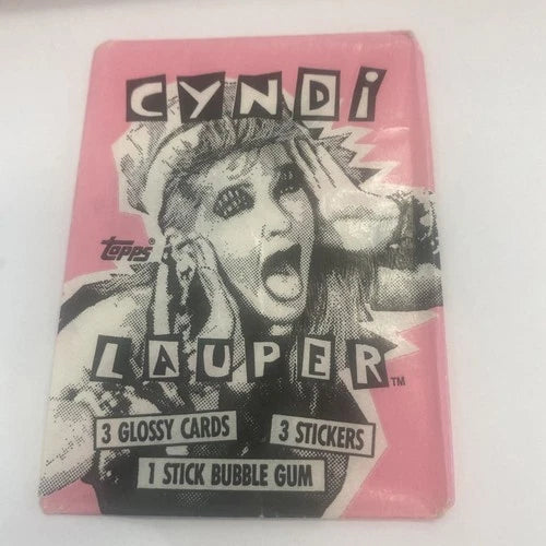 1985 Topps Cyndi Lauper Unopened Wax Pack