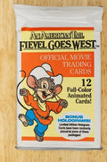 1991 American Tail Fievel Goes West Movie Trading Cards Unopened Pack