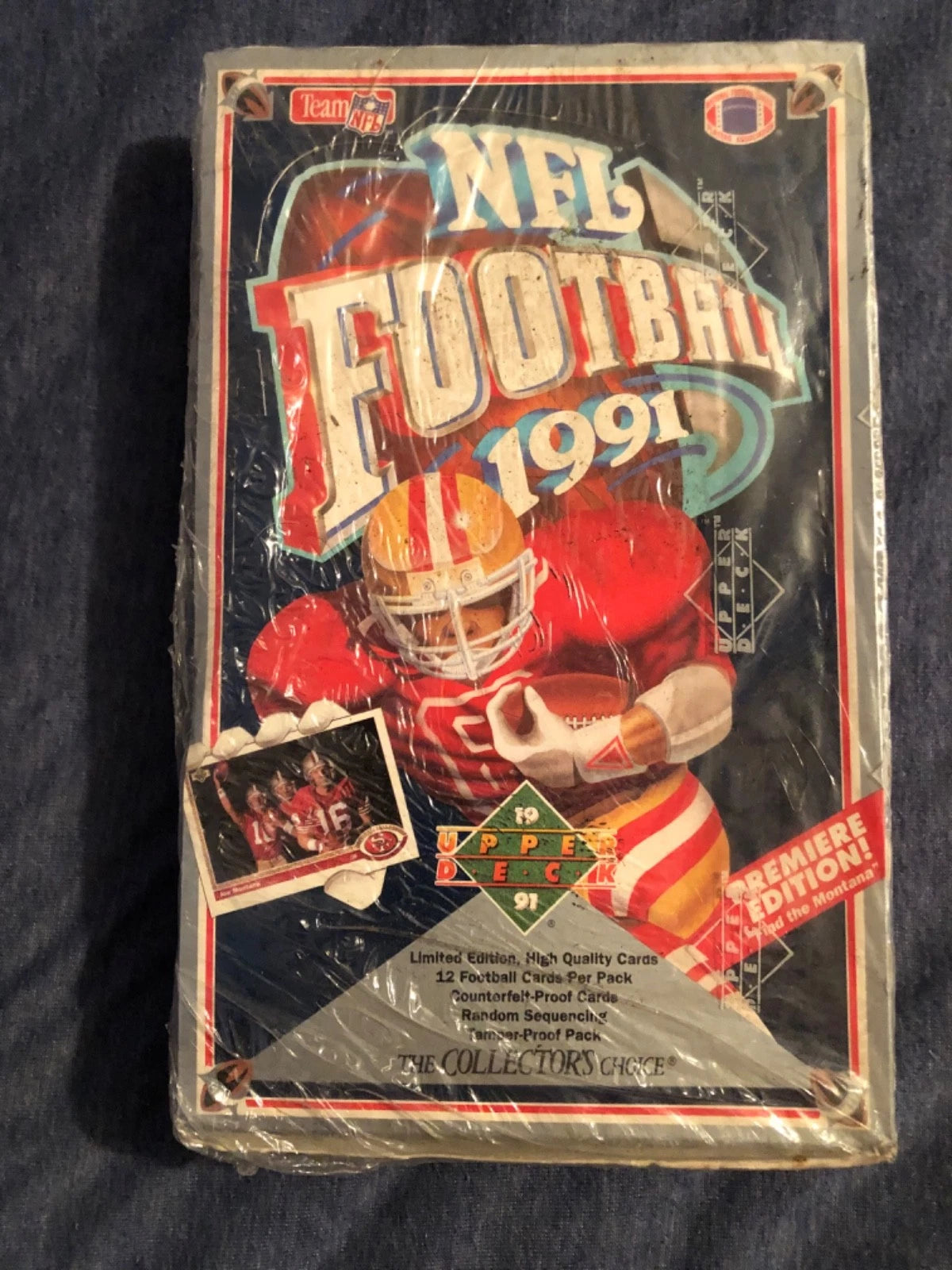 1991 Upper Deck Football Sealed Box 36 Packs