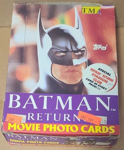 1992 Batman Returns Movie Photo Cards Box 32 packs