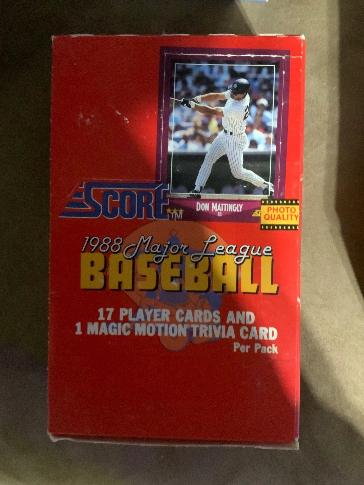 1988 Score Baseball Open Box 36 Packs