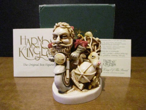 2000 Harmony Kingdom King Of The Road Christmas Box Figurine