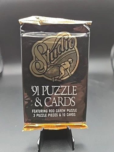 1991 Leaf Studio Baseball Unopened Foil Pack Jeff Bagwell Rookie Chase