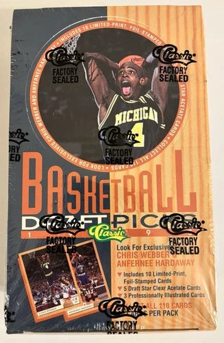 1993 Classic Draft Picks Box 36 Packs - Hardaway Box Bottom