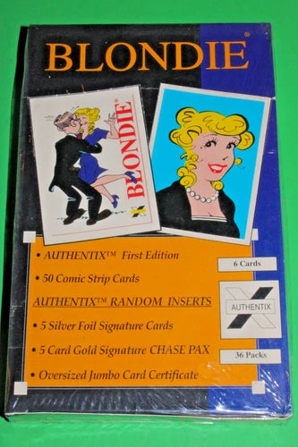 1995 Authentix Blondie Comic Strip Factory Sealed Box 36 Packs