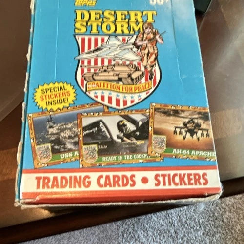 1991 Topps Desert Storm Coalition Forces Blue Box 36 Packs