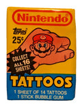 1989 Topps Nintendo Tattoos Sealed Wax Pack