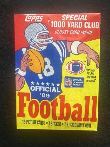 1989 Topps Football Wax Pack 15 Cards Factory Sealed