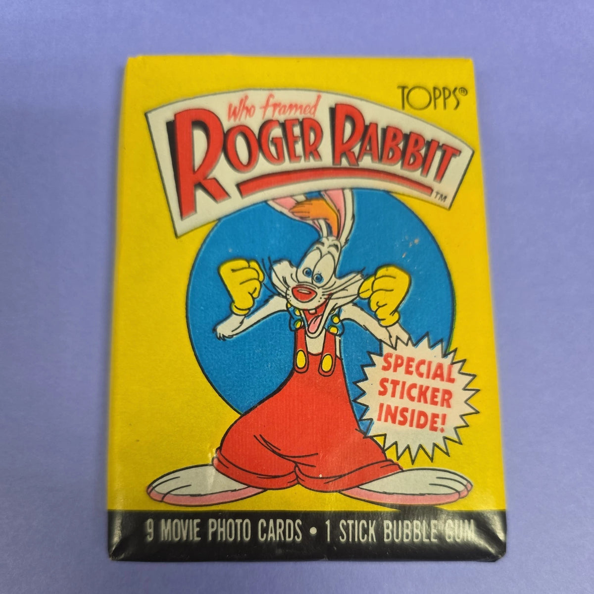 1987 Topps Who Framed Roger Rabbit Movie Unopened Wax Pack