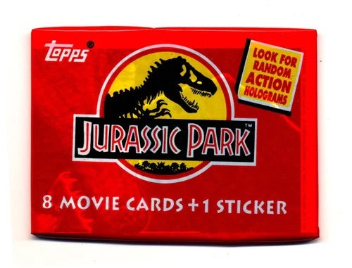 1992 Topps Jurassic Park Movie Trading Card Pack
