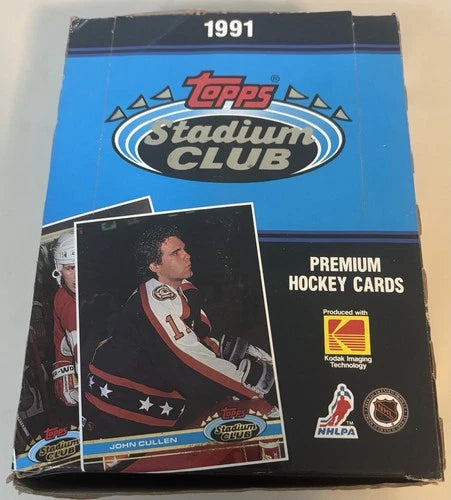 1991 Topps Stadium Club Hockey Box 36 Packs