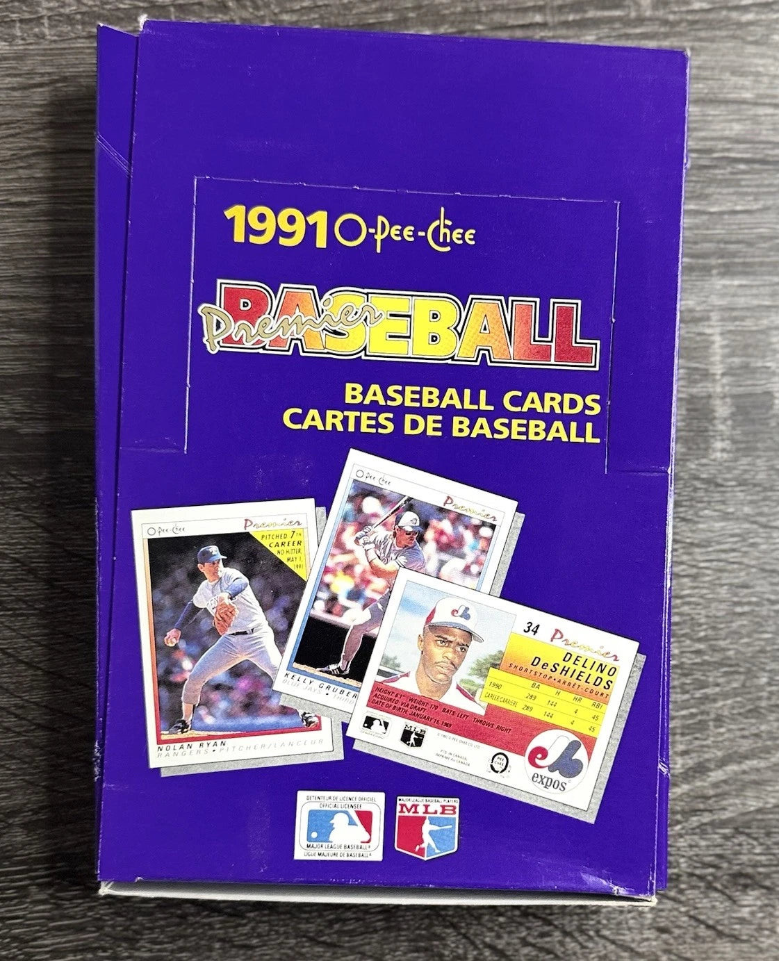1991 O-Pee-Chee Premier Baseball Open Box 36 Packs