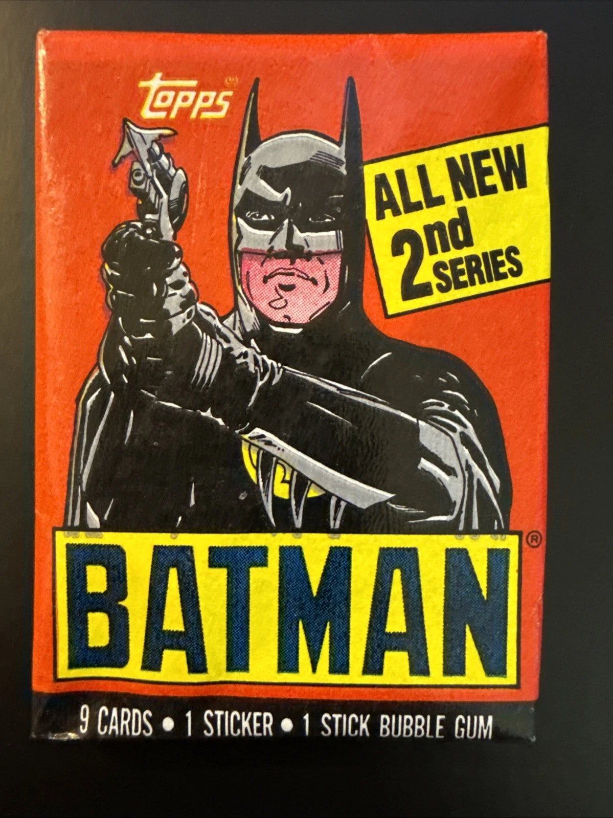 1989 Topps Batman Series 2 Movie Unopened Wax Pack Batman Art Variation