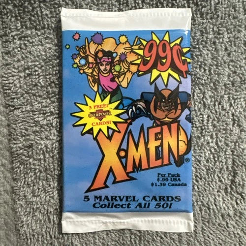 1997 Fleer SkyBox Marvel X-Men 99¢ Series Unopened Pack 5 Cards OverPower