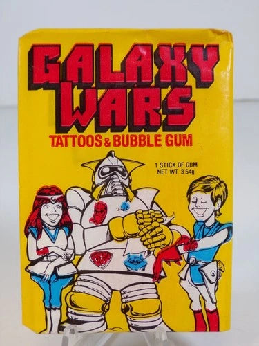 1978 Donruss Galaxy Wars Robot & Kids Wrapper Unopened Vintage Wax Pack