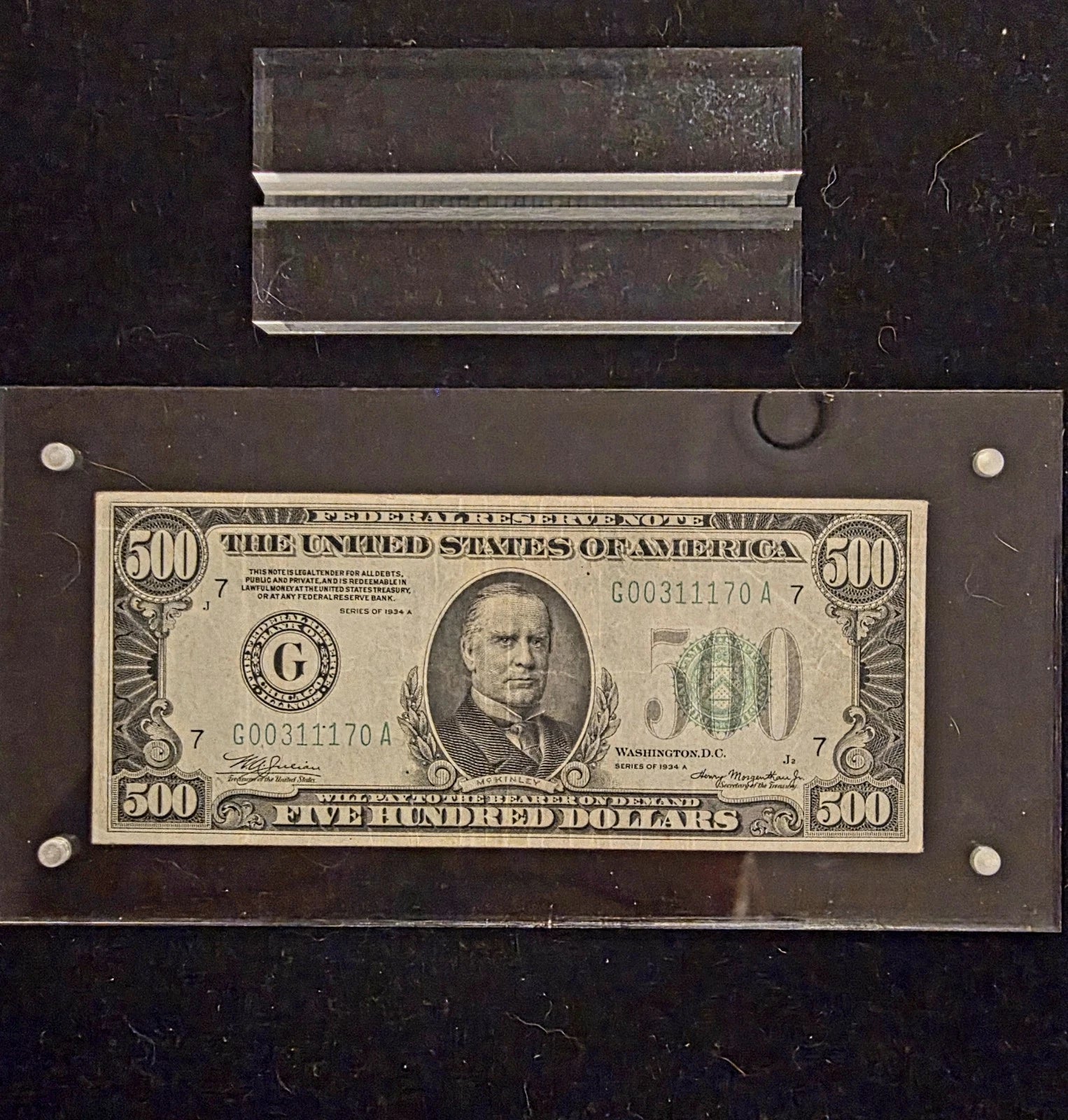 1934A $500 Federal Reserve Note Chicago G00311170A