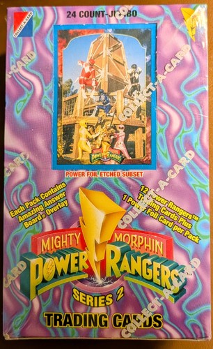 1994 Collect-A-Card Power Rangers Series 2 Jumbo Sealed Box 24 Packs