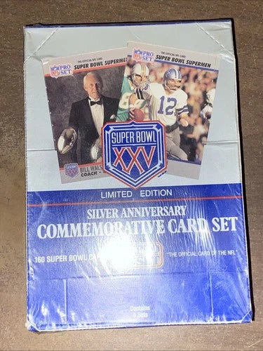 1991 Pro Set Super Bowl XXV 4 Factory Sealed Sets Box