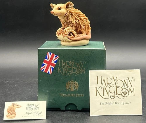 Harmony Kingdom Night Shift Opossum Box Figurine