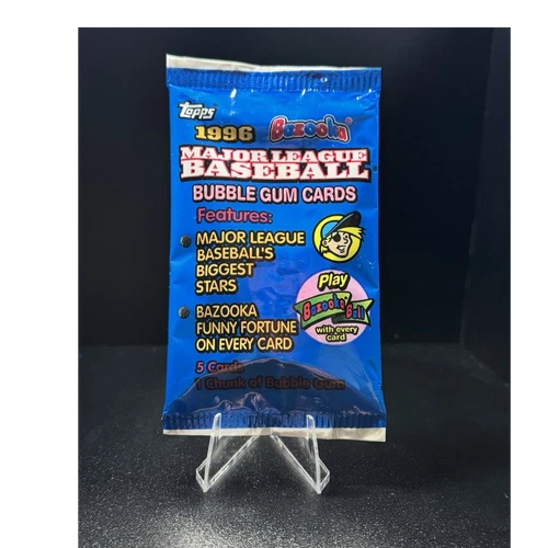 1996 Topps Bazooka Baseball Unopened Pack 5 Cards Jeter Griffey Mantle Chase