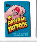 1986 Topps Baseball Tattoos Unopened Pack