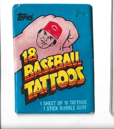 1986 Topps Baseball Tattoos Unopened Pack