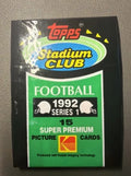 1992 Topps Stadium Club Series 1 Football Pack