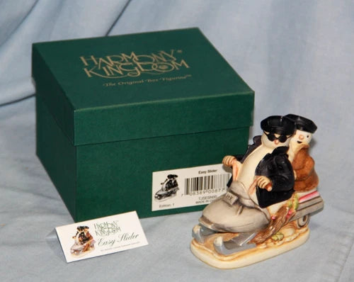Harmony Kingdom Easy Slider Snowman Snowmobile Box Figurine TJSE SN00