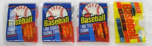 1988 Fleer Baseball Sealed Rack Pack 45 Cards Logo Stickers