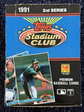 1991 Topps Stadium Club Series 2 Sealed Box 36 Packs