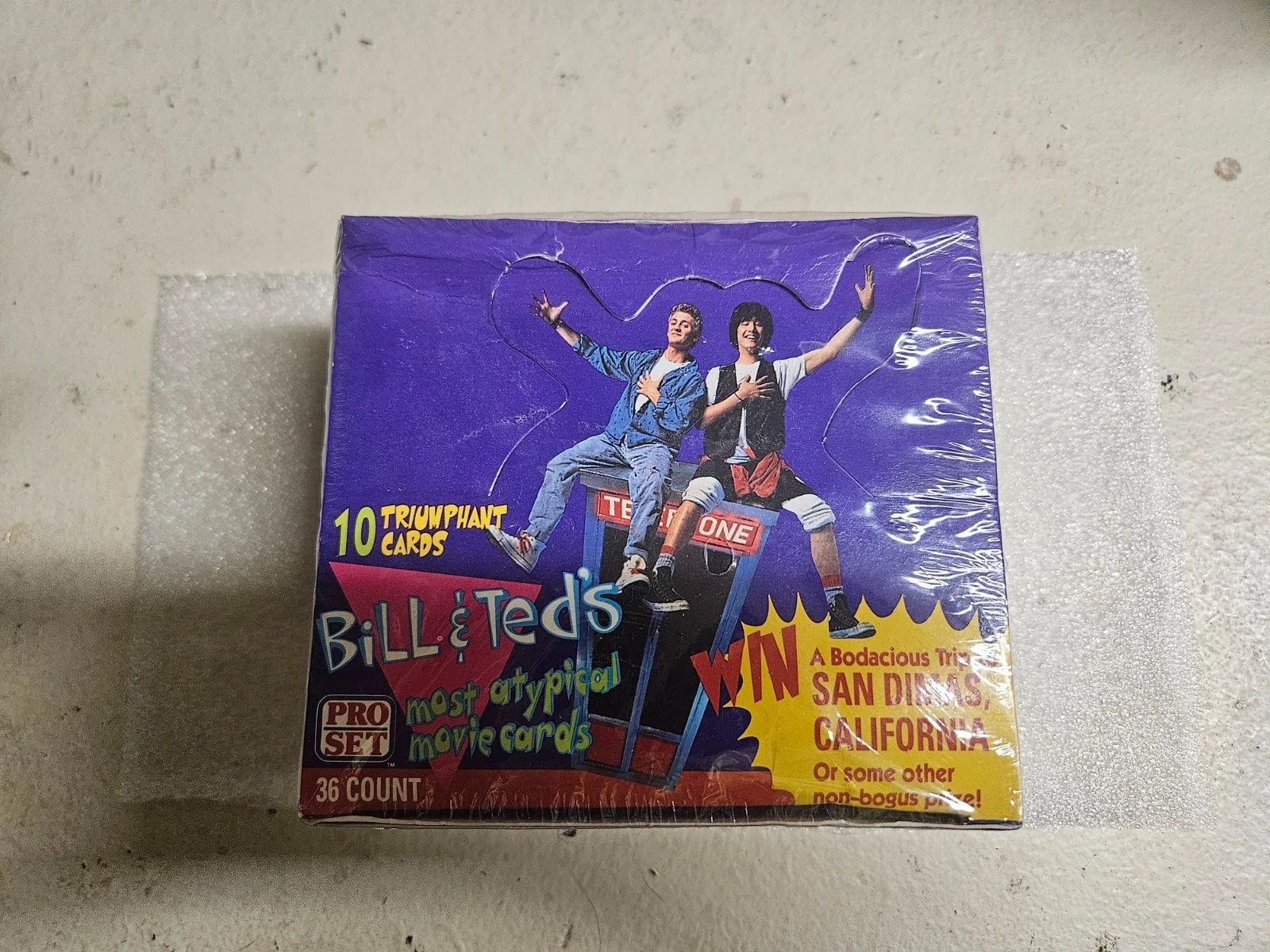 1991 Pro Set Bill & Ted's Most Atypical Movie Cards Hobby Sealed Box 36 Packs