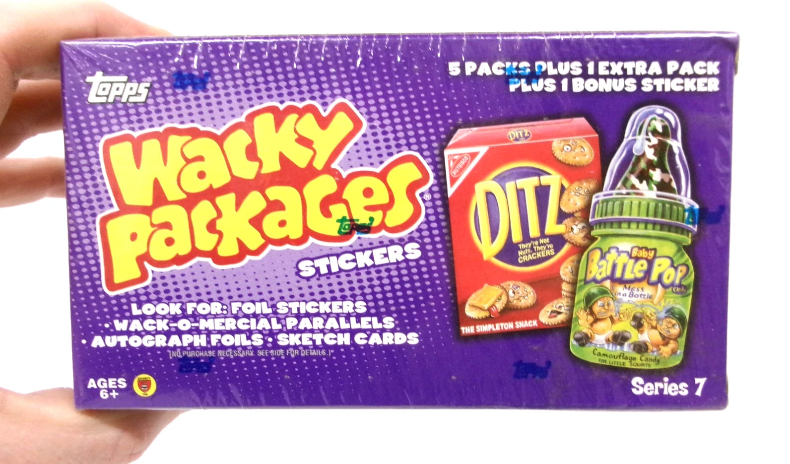 2010 Topps Wacky Packages Series 7 Blaster Box 5 Packs