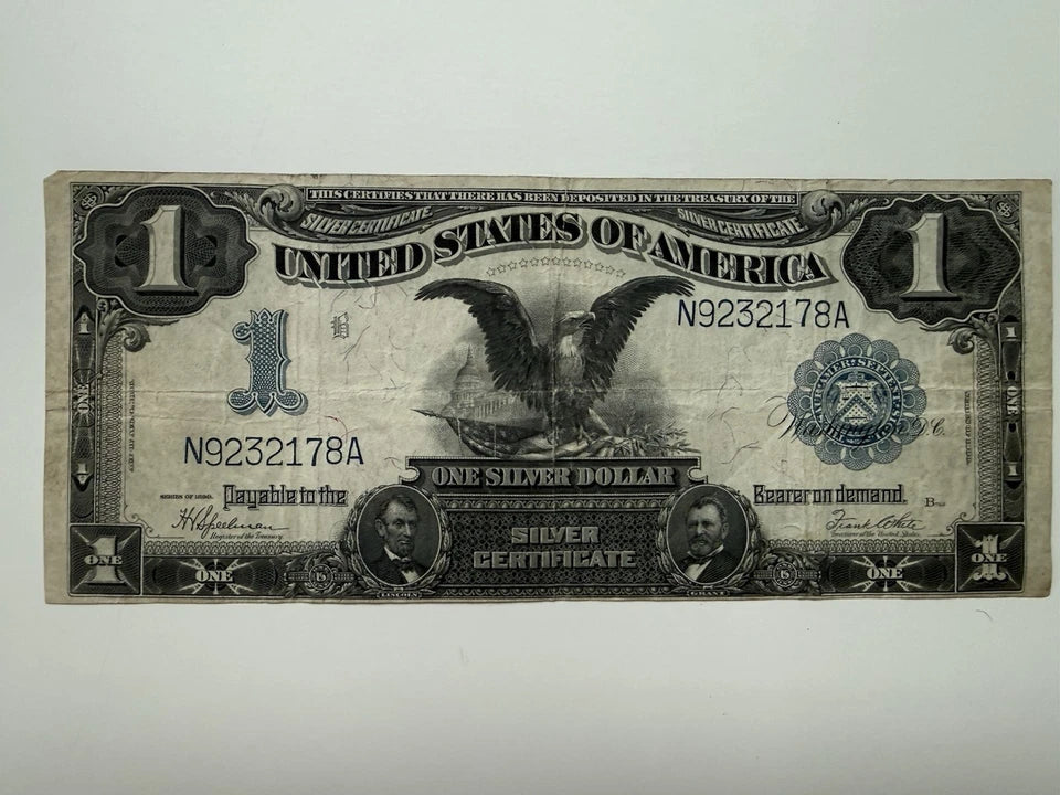 1899 $1 Silver Certificate Black Eagle Fr. 236 Speelman White Large Size Note