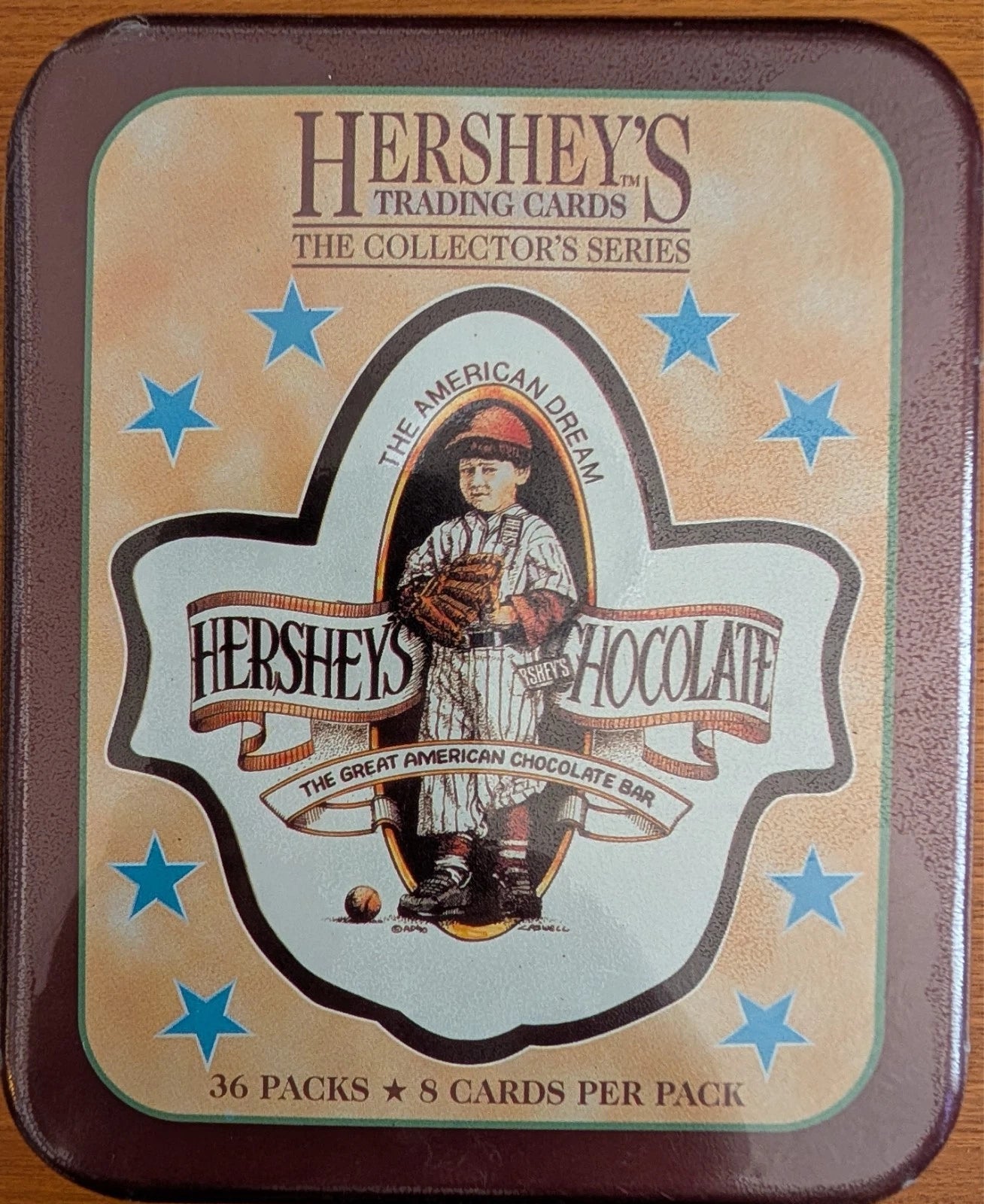 1995 Hershey's Chocolate Trading Cards Sealed Tin 36 Packs