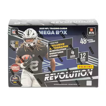 2025 Panini Revolution Football Mega Box - 48 Cards - ASHTON JEANTY RC - Star Factor?
