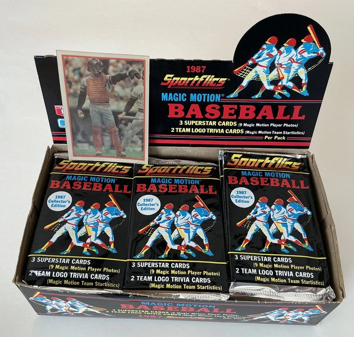 1987 Sportflics Baseball Box 36 Packs