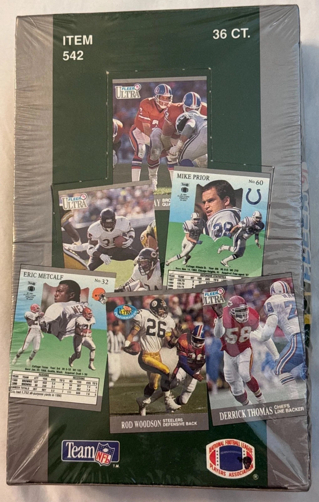 1991 Fleer Ultra Football Hobby Sealed Box 36 Packs