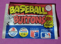 1984 Fun Foods MLB Baseball Buttons Pack Unopened