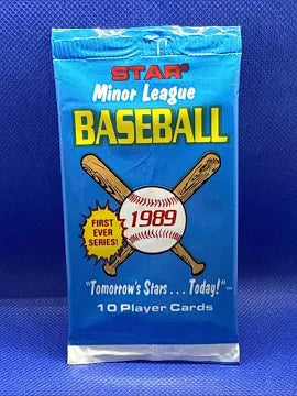 1989 Star Minor League Unopened Baseball Pack
