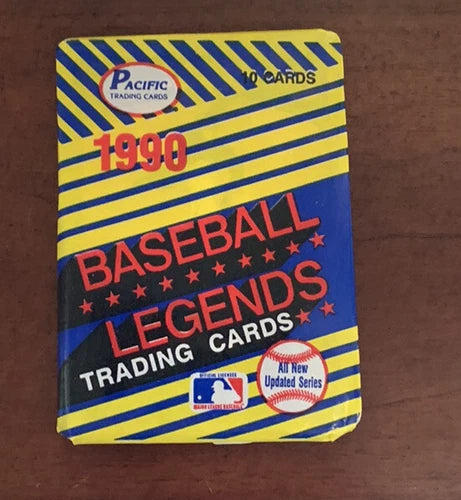 1990 Pacific Baseball Legends Sealed 10 Card Pack Unopened Vintage