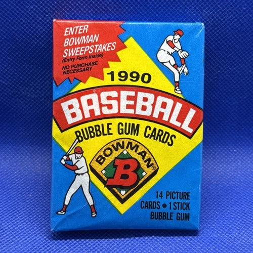 1990 Bowman Baseball Unopened Wax Pack Frank Thomas Sammy Sosa Rookie Hunt